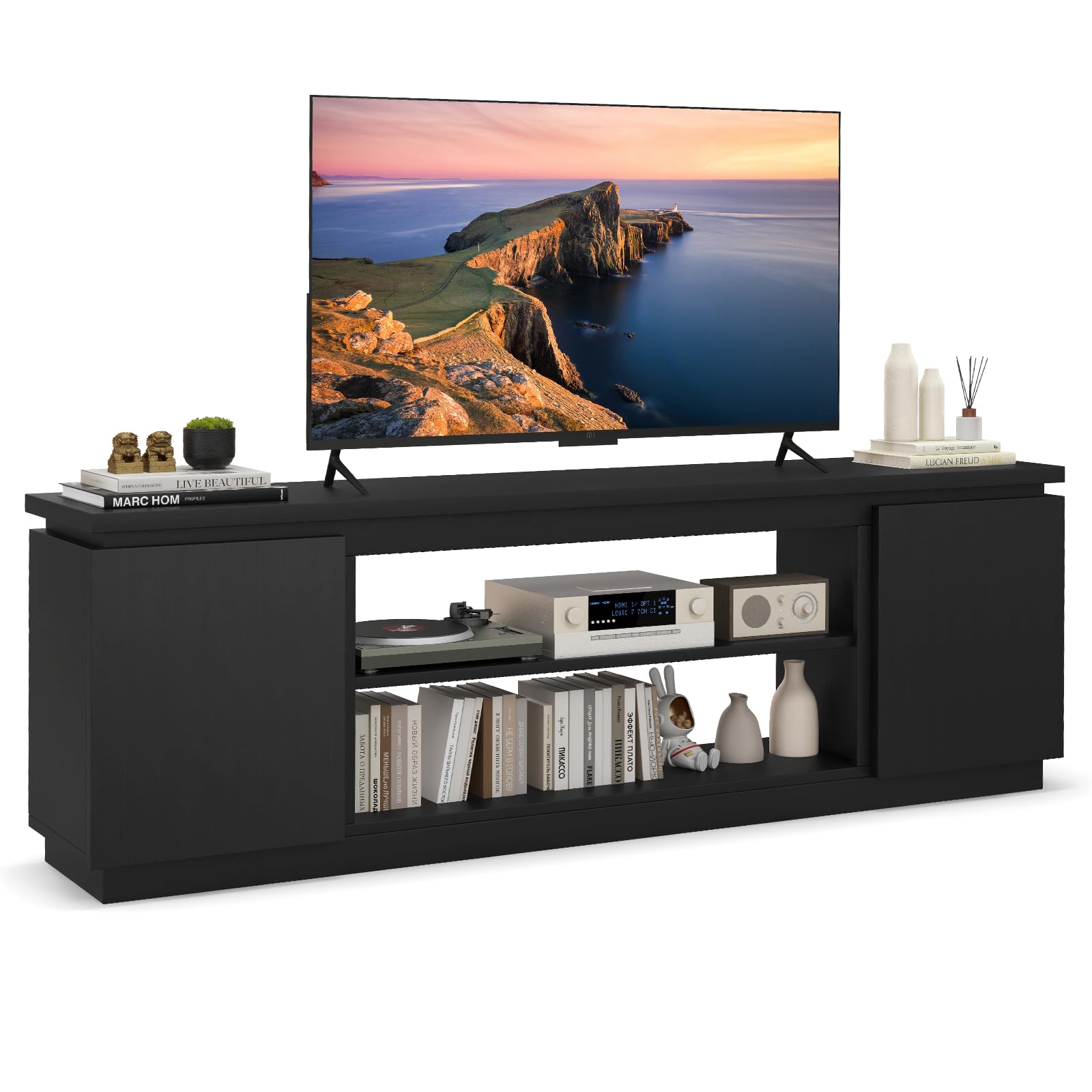Meuble TV Tangkula pour téléviseurs de 75 à 80 pouces